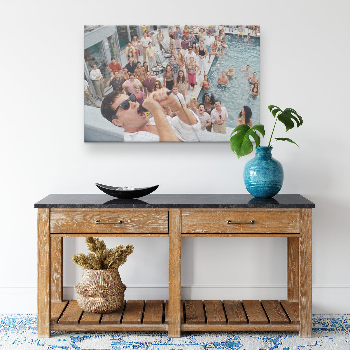Wolf Pool Party Canvas - 2024