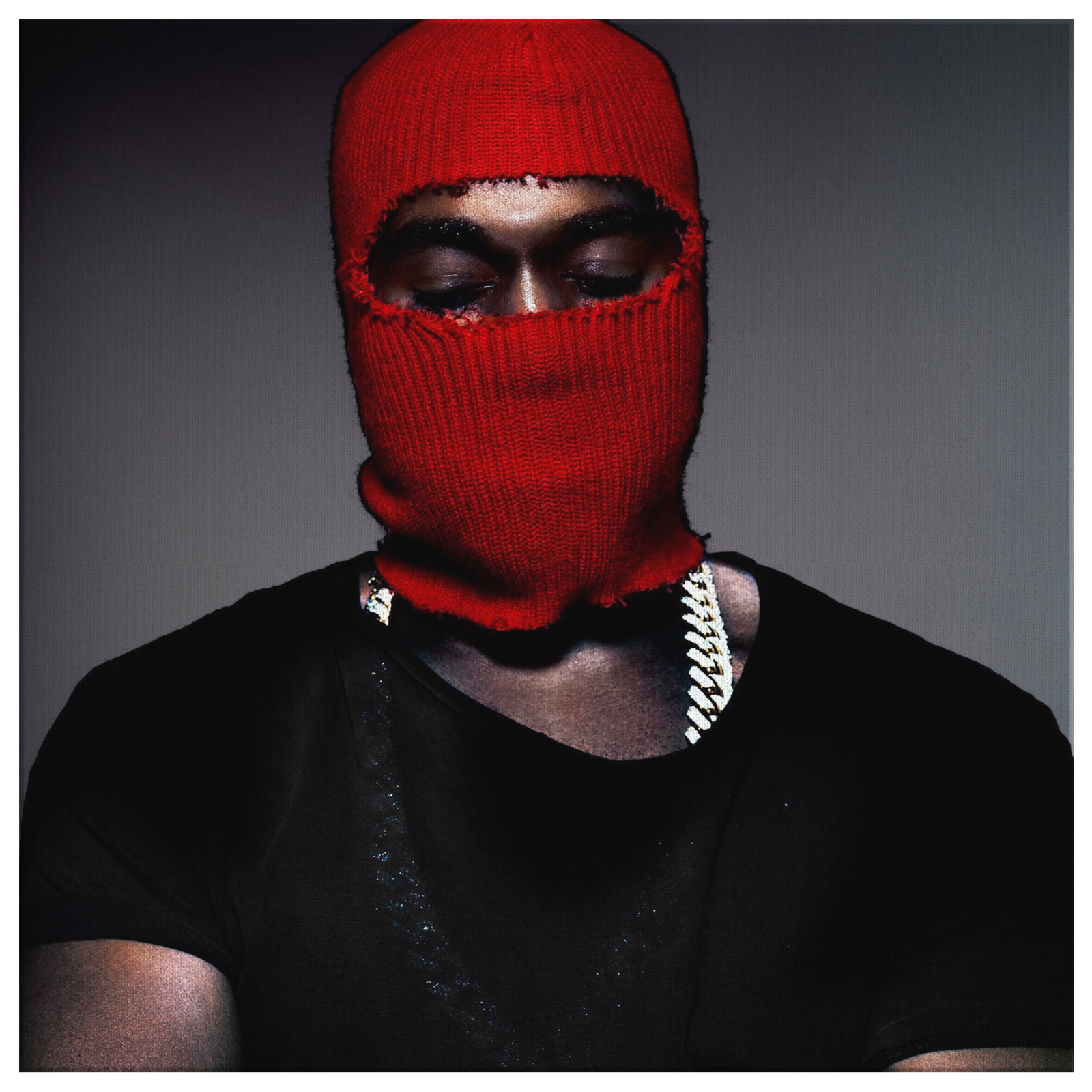 Red Ski Mask Canvas Wall Art