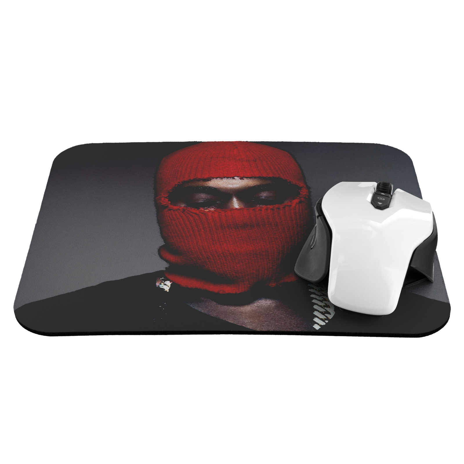 Red Ski Mask Mousepad