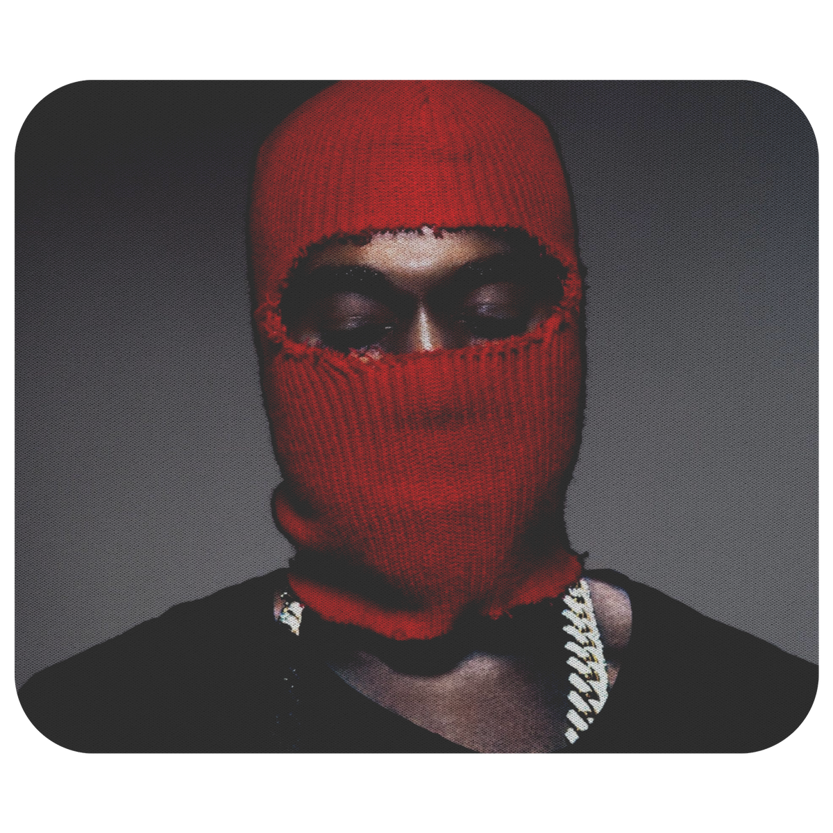 Red Ski Mask Mousepad