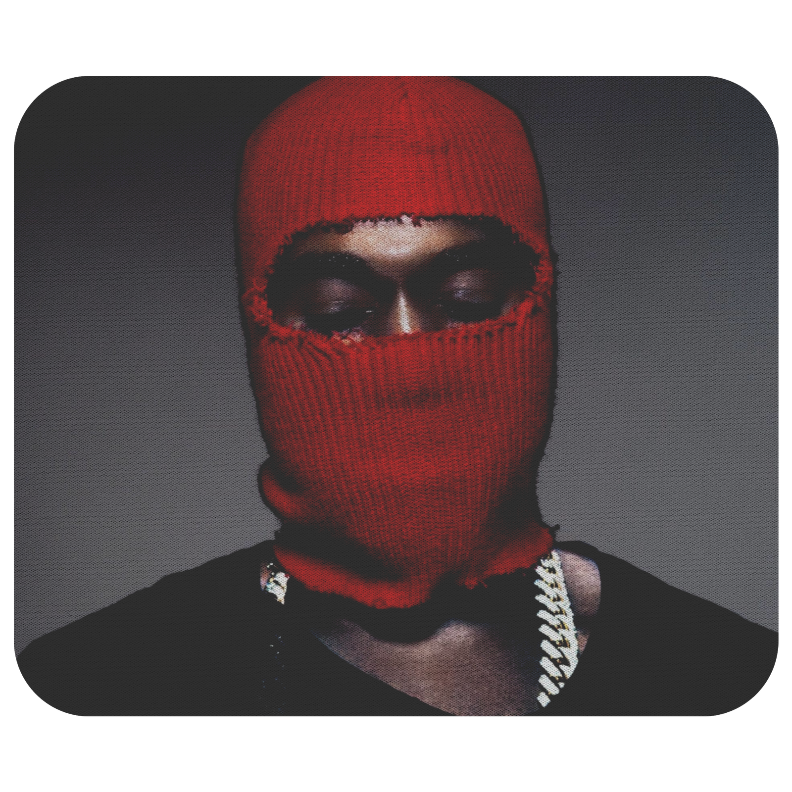 Red Ski Mask Mousepad