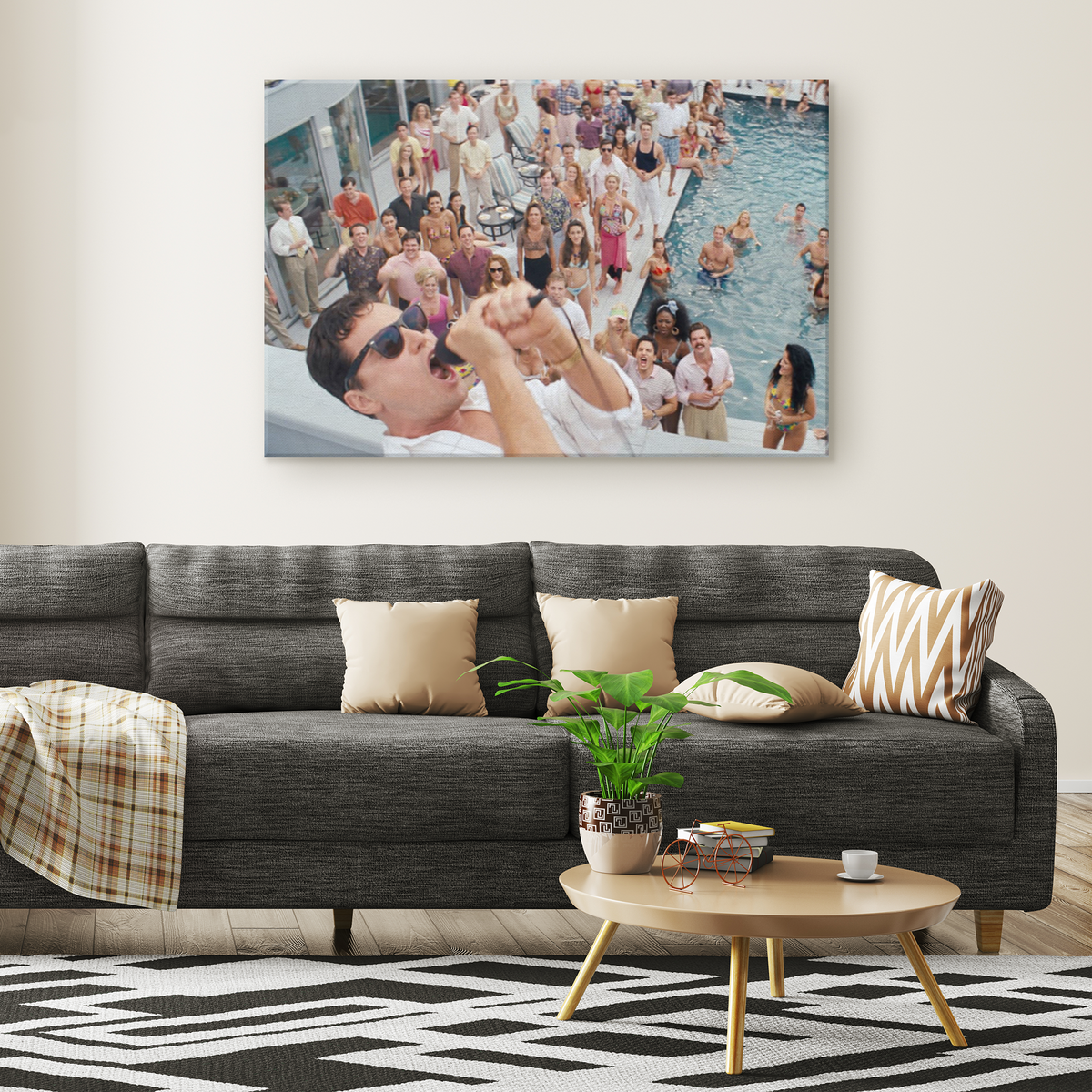 Pool Party Canvas Wall Art