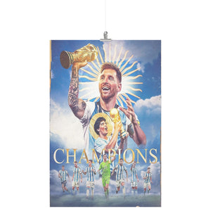 Lionel Messi - Argentina 2022 World Cup Champions Poster