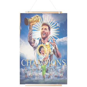 Lionel Messi - Argentina 2022 World Cup Champions Poster