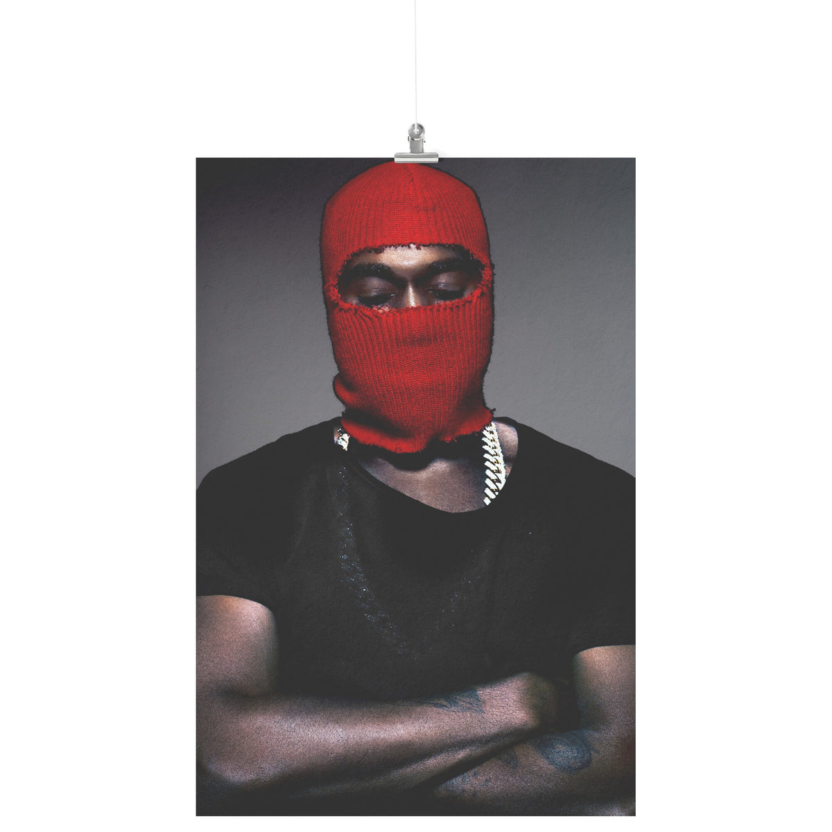 Red Ski Mask Poster - 24x36