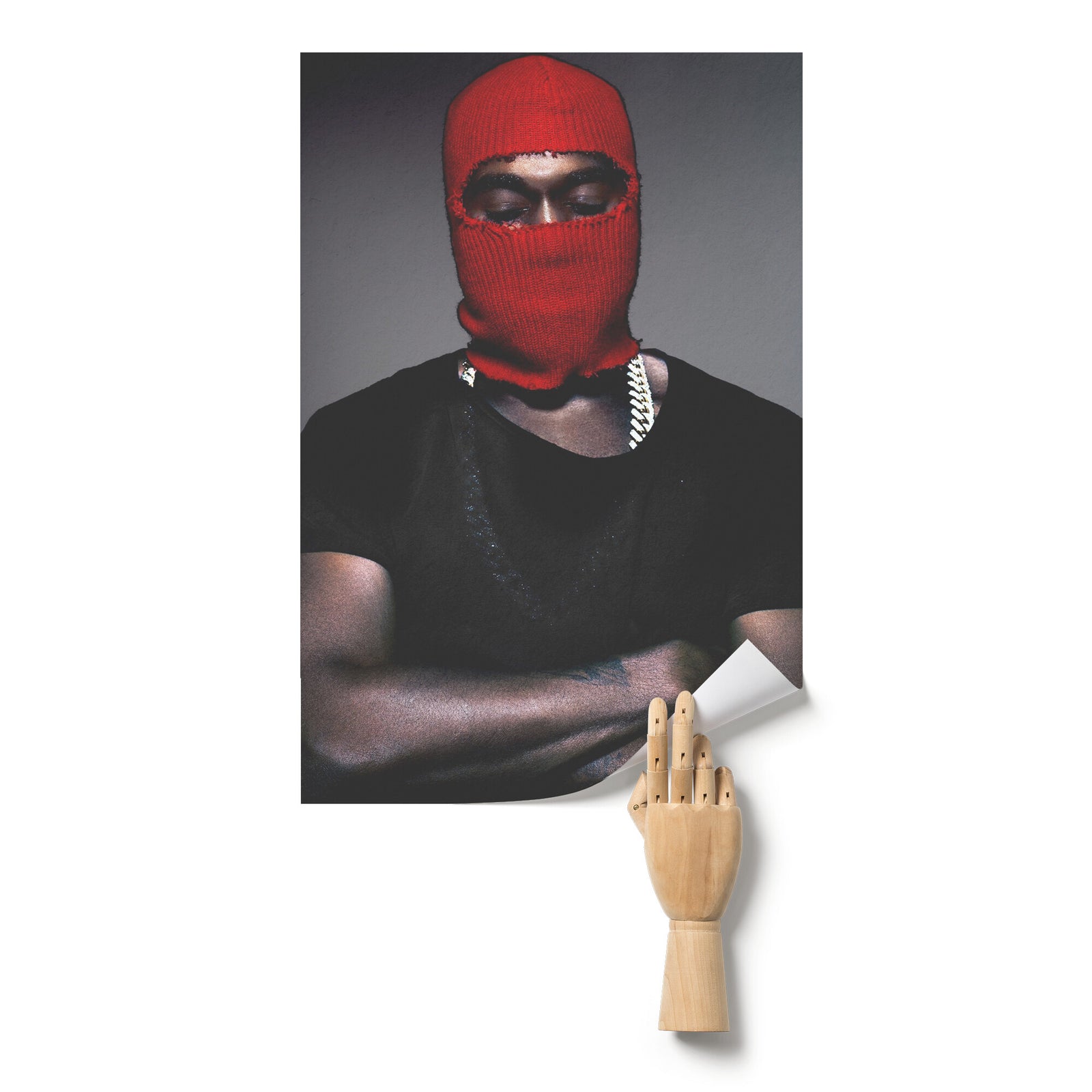 Red Ski Mask Poster - 24x36