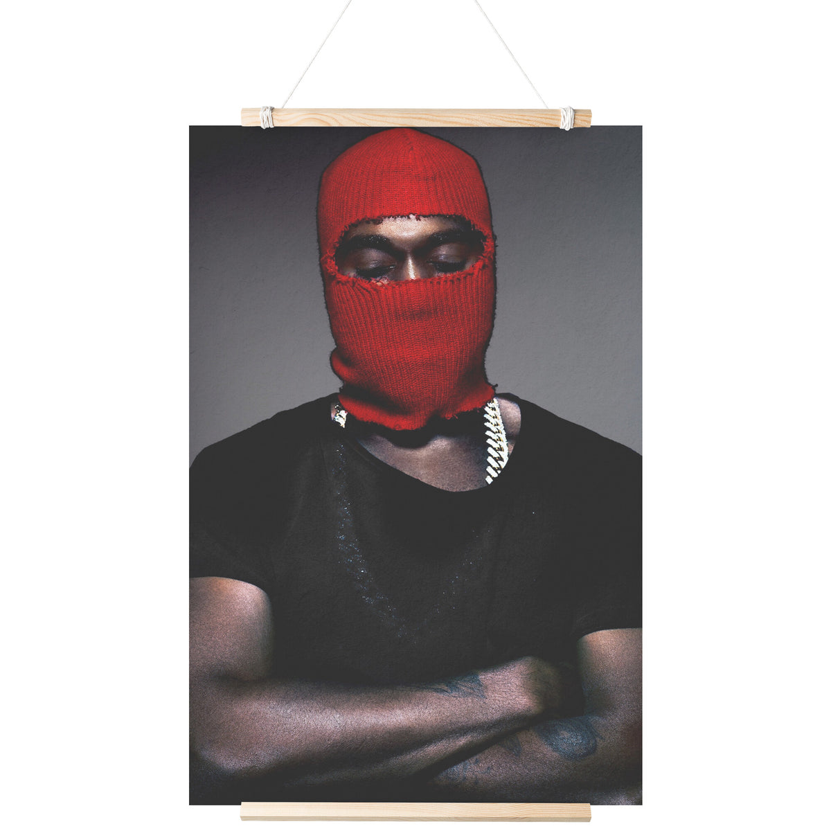 Red Ski Mask Poster - 24x36