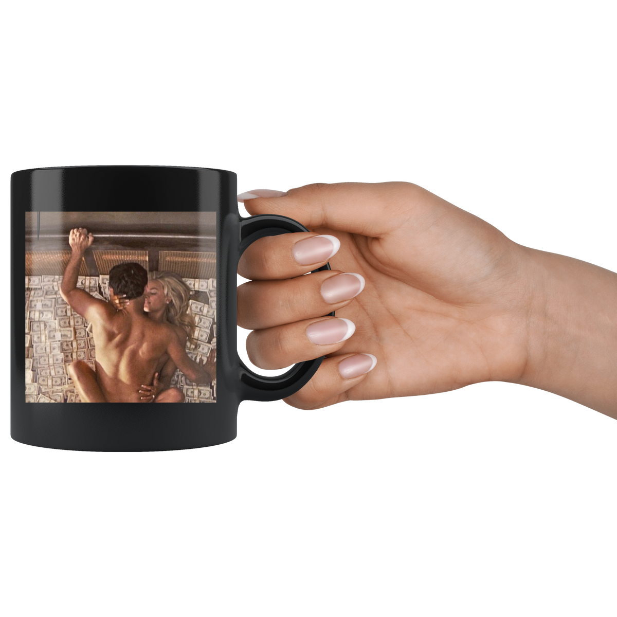 Pussy Money Greed Coffee Mug