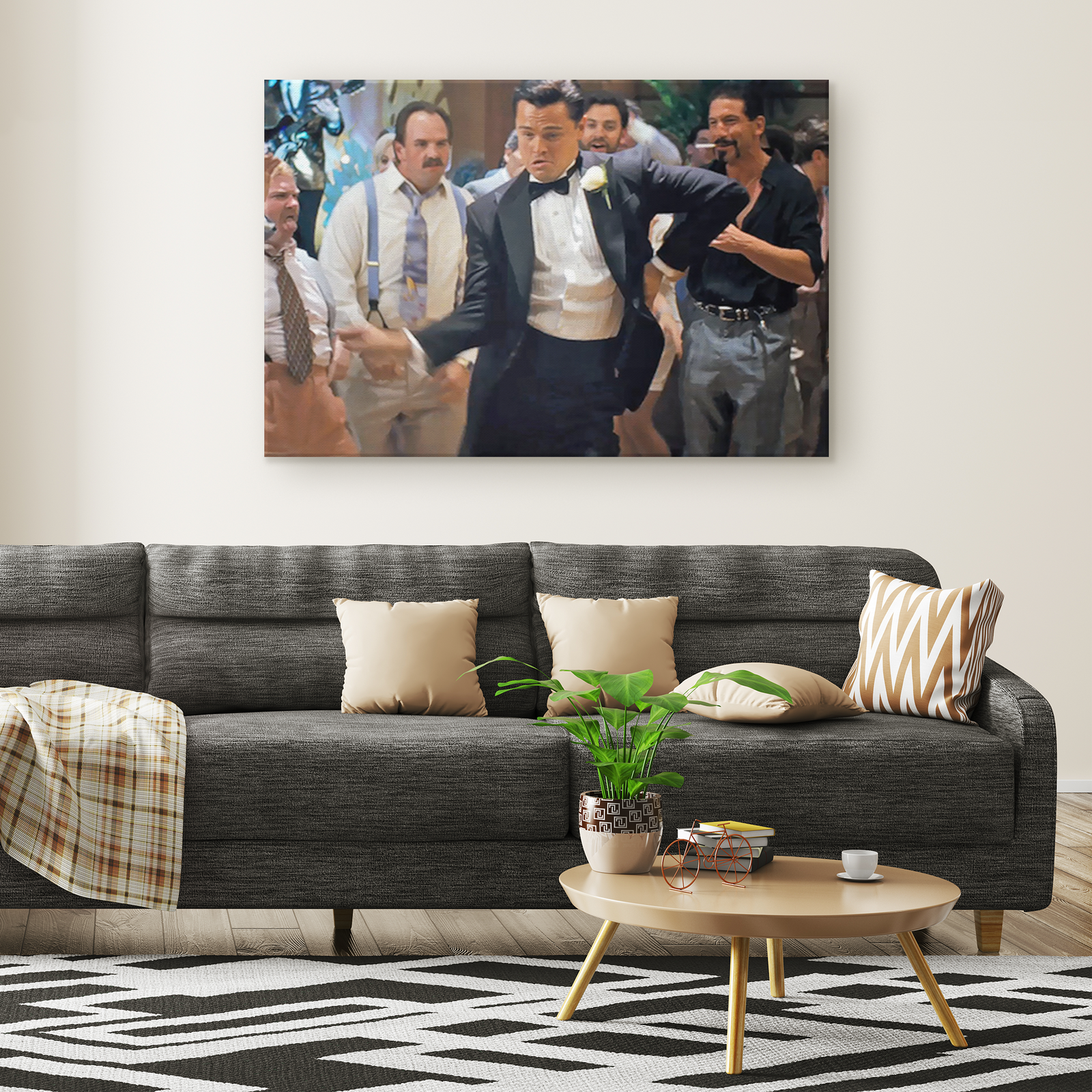 Wolf Dance Canvas Wall Art