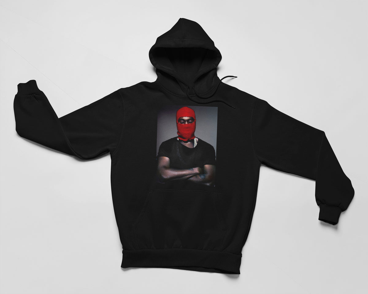 Red Ski Mask Hoodie