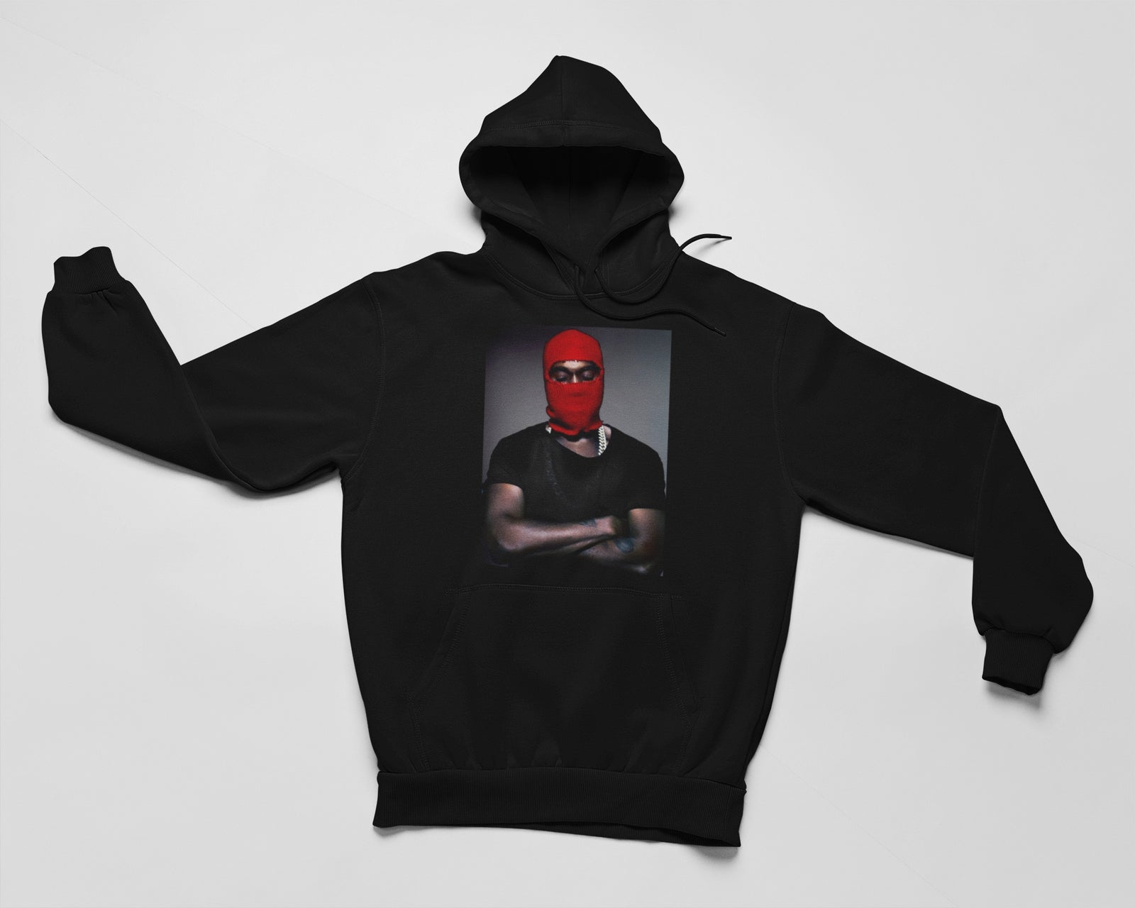 Red Ski Mask Hoodie