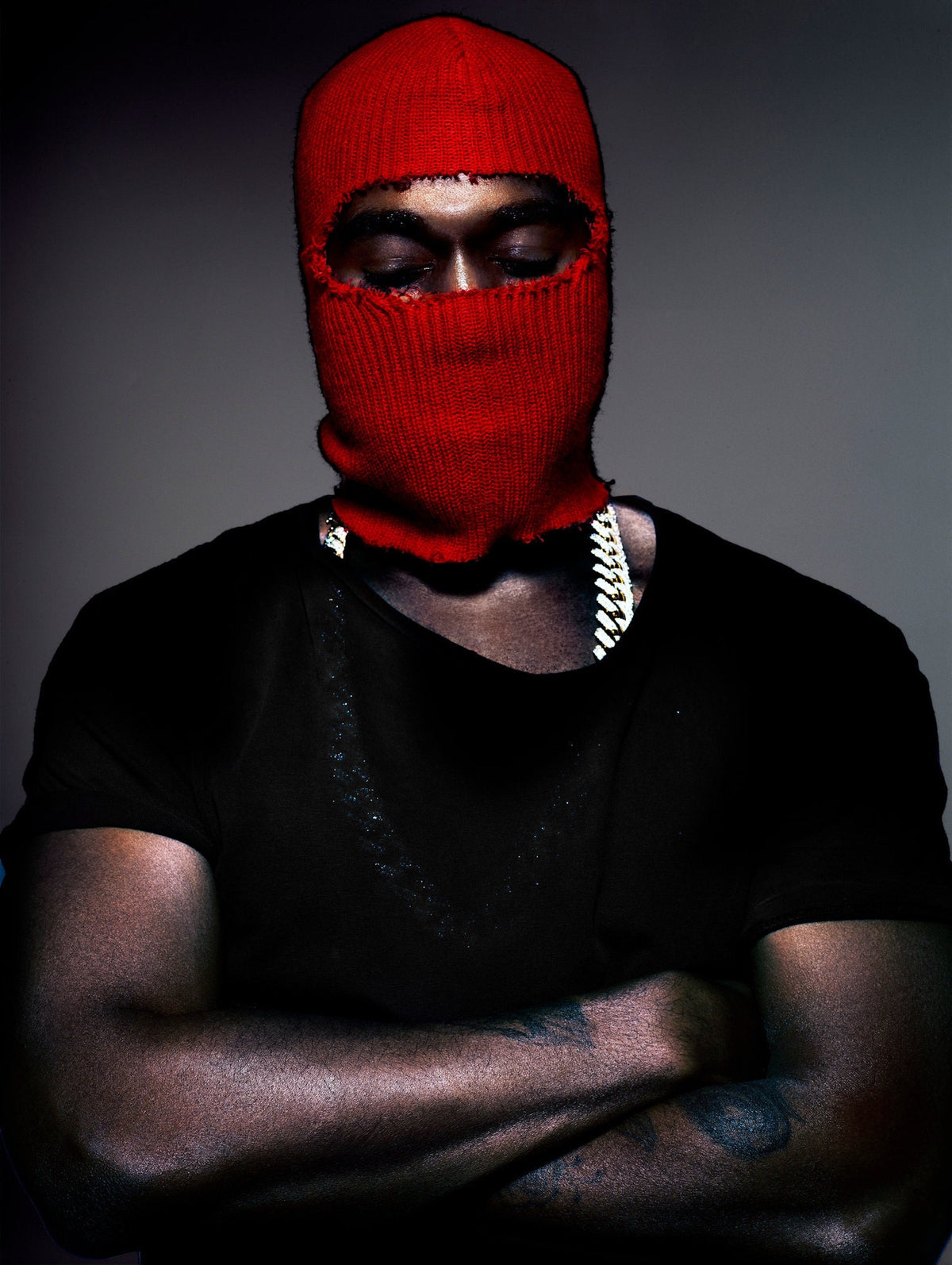 Red Ski Mask Tee