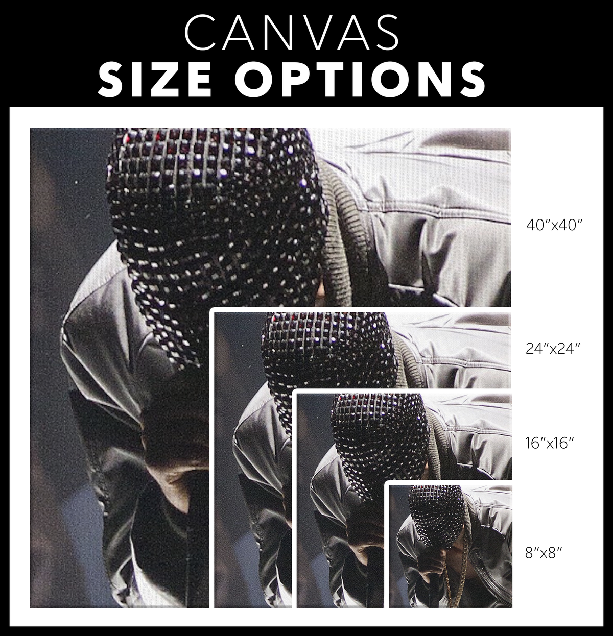 Yeezus Mask Canvas Wall Art